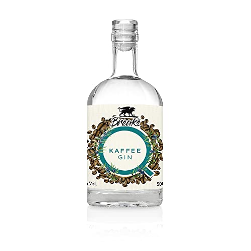 Breaks Gin X Q KAFFEE Gin I Einzigartiger Gin aus Kaffee Bohnen & diversen Botanicals I Exklusiv Gin – Handgemacht in Deutschland I 1x 0,5L I 44% vol. von Breaks