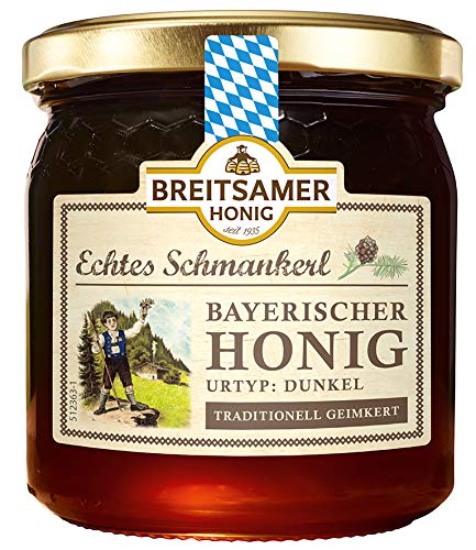 Breitsamer Echtes Schmankerl Bayerischer Honig dunkel, 500 g von Breitsamer