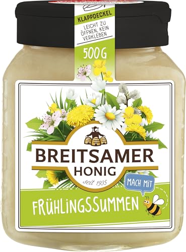 Breitsamer Honig Frühlingssummen 500g cremig - blumig mild mit feiner Süße - aus der ersten Honigernte im Jahr (1 x 500g) von Breitsamer