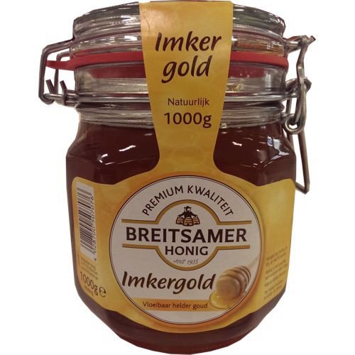 Breitsamer Honig Imkergold Vloeibaar helder goud 1000g Einmachglas (Goldklar) von Breitsamer