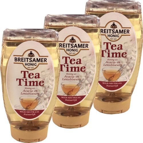 Breitsamer Honig Lentebloesem Tea Time 3 Dosierflaschen á 350g (Frühlingsblüten) von Breitsamer