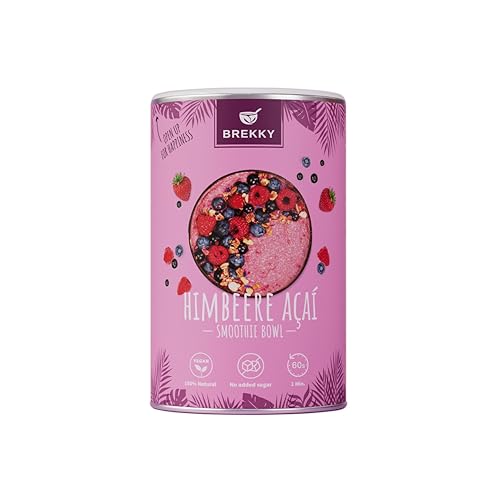 BREKKY BOWL – Smoothie Bowl zum Frühstück – Himbeere Acai – Veganes Smoothie Bowl Pulver aus 100% natürlich Zutaten ohne Zuckerzusatz – einfache Zubereitung - Superfood Bowl Smoothies BREKKY BOWL – Smoothie Bowl zum Frühstück – Himbeere Acai – Veganes Smoothie Bowl Pulver aus 100% natürlich Zutaten ohne Zuckerzusatz – einfache Zubereitung - Superfood Bowl Smoothies von Brekky Bowl