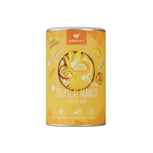 BREKKY - Tropical Mango - Smoothie Bowl - Smoothie Bowl - Vegan - 100% natürlich Zutaten - ohne Zuckerzusatz - easyl Zubereitung - Superfood Mix - Frühstück BREKKY - Tropical Mango - Smoothie Bowl - Smoothie Bowl - Vegan - 100% natürlich Zutaten - ohne Zuckerzusatz - easyl Zubereitung - Superfood Mix - Frühstück von Brekky Bowl