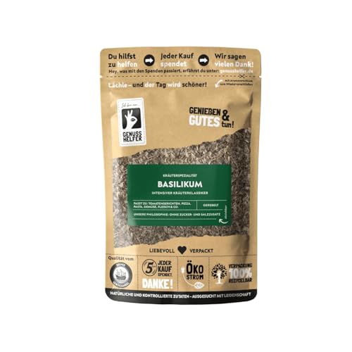 Bremer Gewürzhandel Basilikum, gerebelt, getrocknetes Basilikum zum Kochen, ideal für die italienische Küche, 10 x 50g Bremer Gewürzhandel Basilikum, gerebelt, getrocknetes Basilikum zum Kochen, ideal für die italienische Küche, 10 x 50g von Bremer-Gewürzhandel Genuss leben.