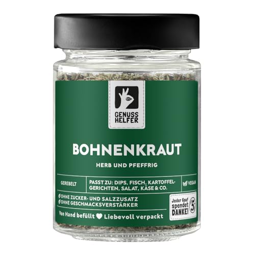 Bremer Gewürzhandel Bohnenkraut getrocknet & gerebelt, Gewürz ohne Zusatzstoffe, 25g im Glas von Bremer-Gewürzhandel Genuss leben.
