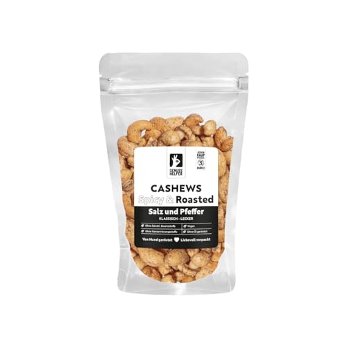 Bremer Gewürzhandel Cashew Salz & Pfeffer, klassische Knabberei, fein geröstete Cashews mit Pfeffer und Salz veredelt, 140g Bremer Gewürzhandel Cashew Salz & Pfeffer, klassische Knabberei, fein geröstete Cashews mit Pfeffer und Salz veredelt, 140g von Bremer-Gewürzhandel Genuss leben.