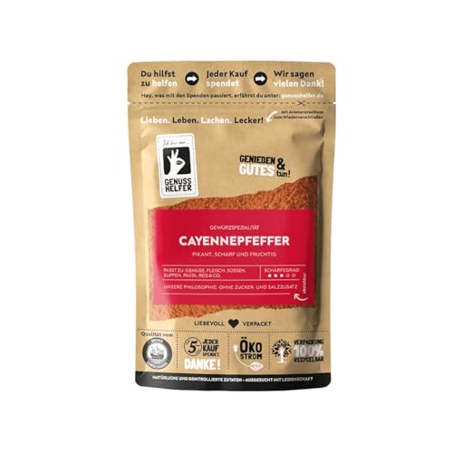 Bremer Gewürzhandel Cayennepfeffer, gemahlen, Pfefferpulver, sehr scharf, zum Kochen und Braten, 50g Bremer Gewürzhandel Cayennepfeffer, gemahlen, Pfefferpulver, sehr scharf, zum Kochen und Braten, 50g von Bremer-Gewürzhandel Genuss leben.