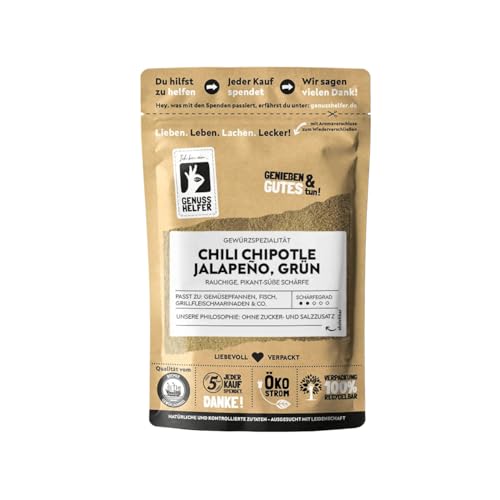 Bremer Gewürzhandel Chipotle Chili Jalapeño grün, gemahlen, Chilipulver zum Kochen und Braten, ideal für Grillmarinaden, 3 x 50g von Bremer-Gewürzhandel Genuss leben.