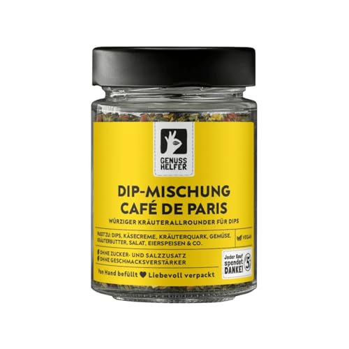 Bremer Gewürzhandel Dip-Mischung Café de Paris, Gewürzmischung für Café de Paris Dip und Kräuterbutter, Dips selber machen, 45g im Glas Bremer Gewürzhandel Dip-Mischung Café de Paris, Gewürzmischung für Café de Paris Dip und Kräuterbutter, Dips selber machen, 45g im Glas von Bremer-Gewürzhandel Genuss leben.