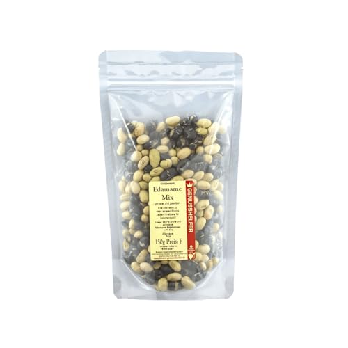 Bremer Gewürzhandel Edamame-Mix, geröstet & gesalzen, schwarze und grüne Sojabohnen, 150g von Bremer-Gewürzhandel Genuss leben.