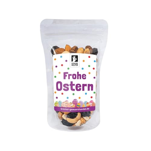 Bremer Gewürzhandel GeNUSSmischung Frohe Ostern, bunte Nussmischung mit osterlicher Verpackung, kleines Ostergeschenk für Familie, Freunde und Kollegen, 175g Bremer Gewürzhandel GeNUSSmischung Frohe Ostern, bunte Nussmischung mit osterlicher Verpackung, kleines Ostergeschenk für Familie, Freunde und Kollegen, 175g von Bremer-Gewürzhandel Genuss leben.