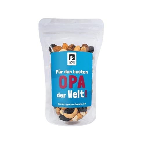 Bremer Gewürzhandel GeNUSSmischung Für den besten Opa der Welt, Nussmix, Studentenfutter mit Spruch, 175g Bremer Gewürzhandel GeNUSSmischung Für den besten Opa der Welt, Nussmix, Studentenfutter mit Spruch, 175g von Bremer-Gewürzhandel Genuss leben.