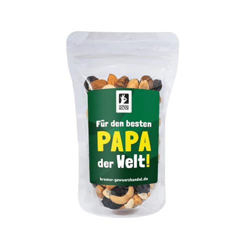 Bremer Gewürzhandel GeNUSSmischung Für den besten Papa der Welt, Nussmix, Studentenfutter mit Spruch, zum Vatertag, 175g Bremer Gewürzhandel GeNUSSmischung Für den besten Papa der Welt, Nussmix, Studentenfutter mit Spruch, zum Vatertag, 175g von Bremer-Gewürzhandel Genuss leben.
