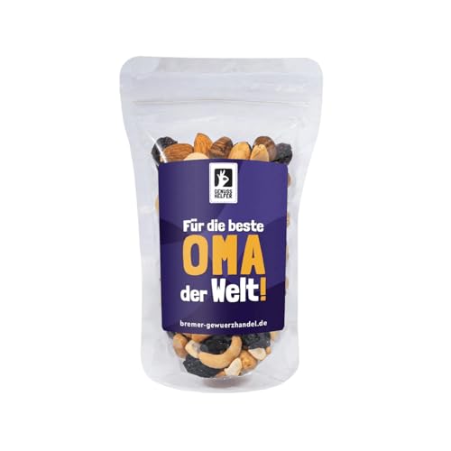 Bremer Gewürzhandel GeNUSSmischung Für die beste Oma der Welt, Nussmix, Studentenfutter mit Spruch, 175g Bremer Gewürzhandel GeNUSSmischung Für die beste Oma der Welt, Nussmix, Studentenfutter mit Spruch, 175g von Bremer-Gewürzhandel Genuss leben.