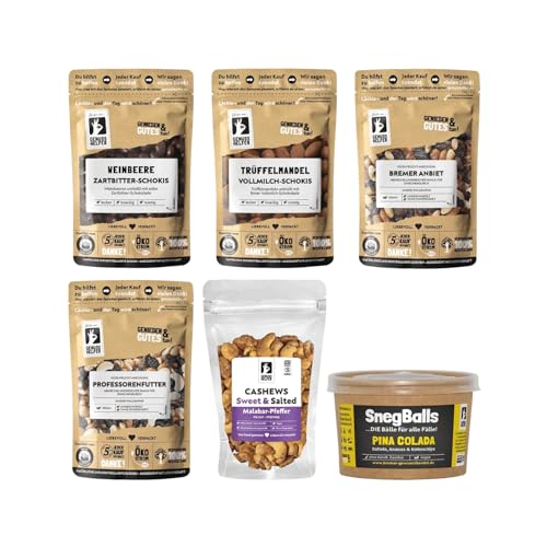 Bremer Gewürzhandel Genuss-Set Nervennahrung, 6-tlg., Knabberzeug, Geschenkset, 1030g Bremer Gewürzhandel Genuss-Set Nervennahrung, 6-tlg., Knabberzeug, Geschenkset, 1030g von Bremer-Gewürzhandel Genuss leben.