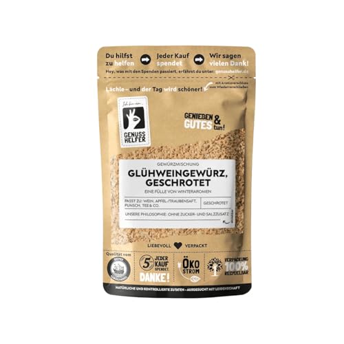 Bremer Gewürzhandel Glühweingewürz, geschrotet, Glühwein selber machen, für Punsch, Bowle, Kinderpunsch & Weihnachtstee, 3 x 100g von Bremer-Gewürzhandel Genuss leben.