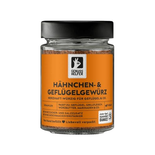 Bremer Gewürzhandel Hähnchengewürz, gemahlen, zum Würzen und Marinieren von Geflügelgerichten, leckeres Geflügelgewürz, 80g im Glas von Bremer-Gewürzhandel Genuss leben.