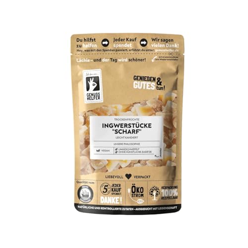 Bremer Gewürzhandel Ingwer, Stücke gewürfelt, aromatische Trockenfrüchte, scharf, ungeschwefelt, 200g von Bremer-Gewürzhandel Genuss leben.