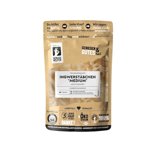 Bremer Gewürzhandel Ingwerstäbchen medium, kandiert, mild im Geschmack, leckerer Snack, 3 x 200g Bremer Gewürzhandel Ingwerstäbchen medium, kandiert, mild im Geschmack, leckerer Snack, 3 x 200g von Bremer-Gewürzhandel Genuss leben.