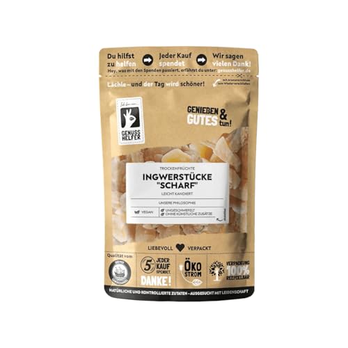 Bremer Gewürzhandel Ingwerstücke scharf, mit Fructose, süß-scharf im Geschmack, leckerer Snack, 200g Bremer Gewürzhandel Ingwerstücke scharf, mit Fructose, süß-scharf im Geschmack, leckerer Snack, 200g von Bremer-Gewürzhandel Genuss leben.