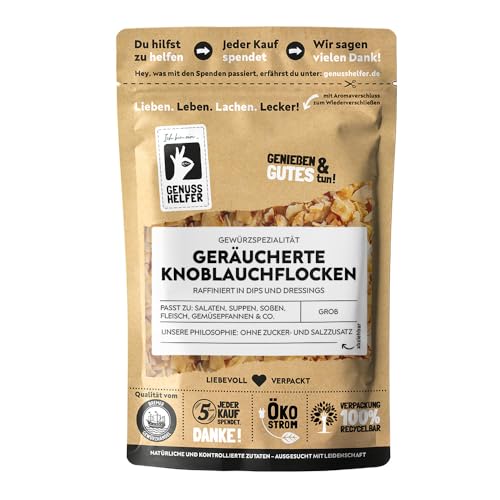 Bremer Gewürzhandel Knoblauchflocken, geräuchert, mit Buchenholz verfeinert, zum Kochen oder Einlegen, 50g von Bremer-Gewürzhandel Genuss leben.