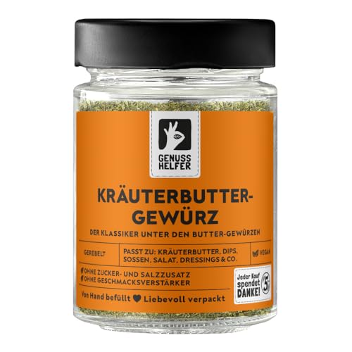 Bremer Gewürzhandel Kräuterbuttergewürz, fein gerebelt, für selbstgemachte Kräuterbutter, 45g im Glas von Bremer-Gewürzhandel Genuss leben.