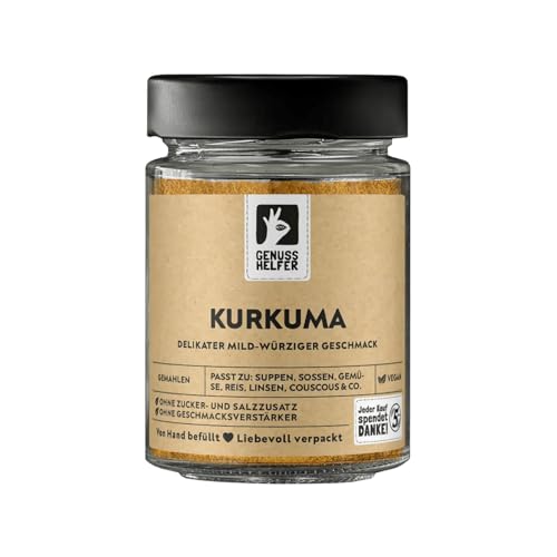 Bremer Gewürzhandel Kurkuma, gemahlen, Kurkuma Pulver ideal für Curry und goldene Milch, 95g im Glas von Bremer-Gewürzhandel Genuss leben.