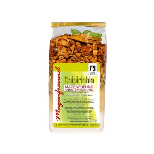 Bremer Gewürzhandel Magenfreund Ansatzmischung Caipirinha, ohne künstliche Zutaten, Likör selber machen, Caipi-Likör, 400g Bremer Gewürzhandel Magenfreund Ansatzmischung Caipirinha, ohne künstliche Zutaten, Likör selber machen, Caipi-Likör, 400g von Bremer-Gewürzhandel Genuss leben.
