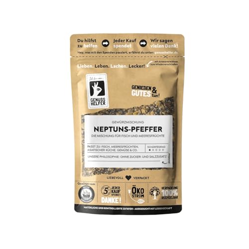 Bremer Gewürzhandel Neptuns-Pfeffer, gemahlen, Fischgewürz, Lachsgewürz, ideal zum Kochen und Grillen, 3 x 50g von Bremer-Gewürzhandel Genuss leben.