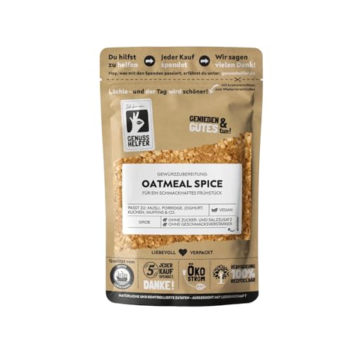 Bremer Gewürzhandel Oatmeal Spice, Gewürz-Topping für Haferbrei & Porridge, vegan, 100g von Bremer-Gewürzhandel Genuss leben.