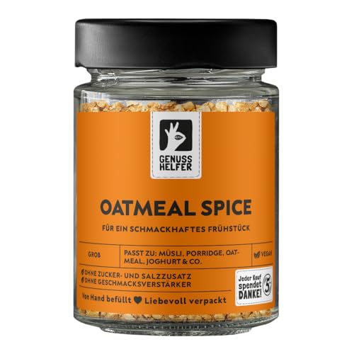 Bremer Gewürzhandel Oatmeal Spice, Gewürz-Topping für Haferbrei & Porridge, vegan, 55g im Glas von Bremer-Gewürzhandel Genuss leben.