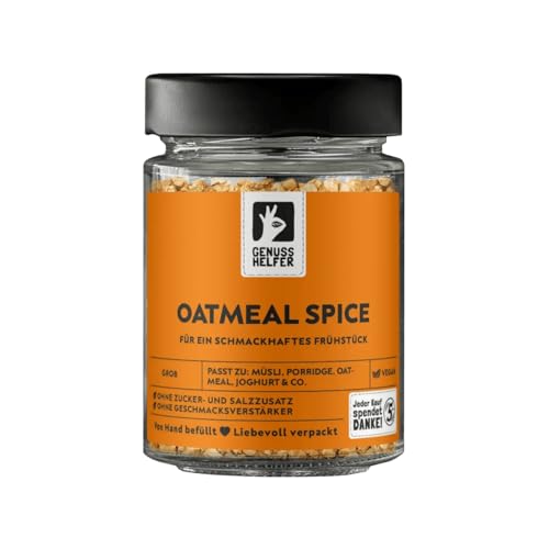 Bremer Gewürzhandel Oatmeal Spice, Gewürz-Topping für Haferbrei & Porridge, vegan, 55g im Glas von Bremer-Gewürzhandel Genuss leben.