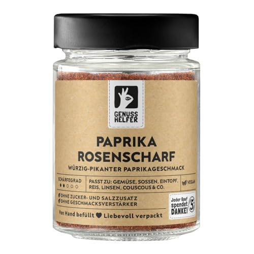 Bremer Gewürzhandel Paprika Gewürz rosenscharf, gemahlen, aromatisches Paprikapulver leicht scharf, 80g im Glas von Bremer-Gewürzhandel Genuss leben.
