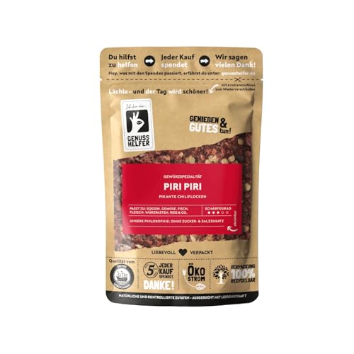 Bremer Gewürzhandel Piri-Piri, geschrotet, Chili Gewürz mit scharfer Note, Chiliflocken, 100g von Bremer-Gewürzhandel Genuss leben.