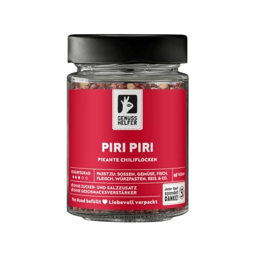 Bremer Gewürzhandel Piri-Piri, geschrotet, Chili Gewürz mit scharfer Note, Chiliflocken, 60g im Glas von Bremer-Gewürzhandel Genuss leben.