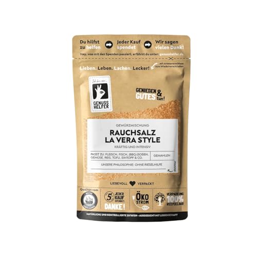 Bremer Gewürzhandel Rauchsalz La Vera Style, Rauchsalz mit intensivem Paprikageschmack, Salz mit geräucherter Paprika, 100g Bremer Gewürzhandel Rauchsalz La Vera Style, Rauchsalz mit intensivem Paprikageschmack, Salz mit geräucherter Paprika, 100g von Bremer-Gewürzhandel Genuss leben.