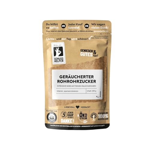 Bremer Gewürzhandel Rohrrohzucker, geräuchert, über Buchenholz geräucherter Rohrzucker, 200g von Bremer-Gewürzhandel Genuss leben.