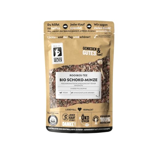 Bremer Gewürzhandel Rooibos-Tee Schoko-Minze BIO, lose, harmonische Aromen, feine Süße und leicht minzig, unwiderstehliches Geschmackerlebnis, perfekt zum Entspannen, 3 x 100g von Bremer-Gewürzhandel Genuss leben.