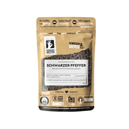 Bremer Gewürzhandel Pfeffer, geschrotet, schwarzer Pfeffer, fruchtig-süß mit feiner Schärfe, zum Kochen und Backen, 3 x 80g Bremer Gewürzhandel Pfeffer, geschrotet, schwarzer Pfeffer, fruchtig-süß mit feiner Schärfe, zum Kochen und Backen, 3 x 80g von Bremer-Gewürzhandel Genuss leben.