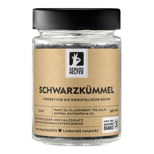 Bremer Gewürzhandel Schwarzkümmel, ganz, Schwarzkümmelsamen zum Kochen, 85g im Glas von Bremer-Gewürzhandel Genuss leben.