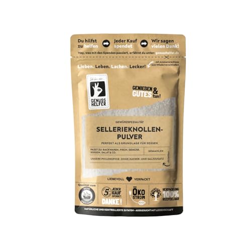 Bremer Gewürzhandel Sellerieknollenpulver, gemahlen, Selleriepulver zum Kochen, ideal für Soßen, 3 x 50g von Bremer-Gewürzhandel Genuss leben.