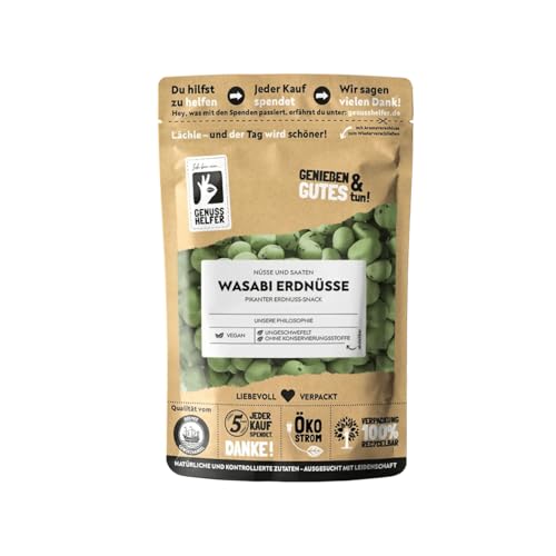 Bremer Gewürzhandel Erdnüsse Wasabi, Wasabi Erdnüsse im Teigmantel, knackig-scharfer Wasabi-Geschmack, 3 x 150g von Bremer-Gewürzhandel Genuss leben.