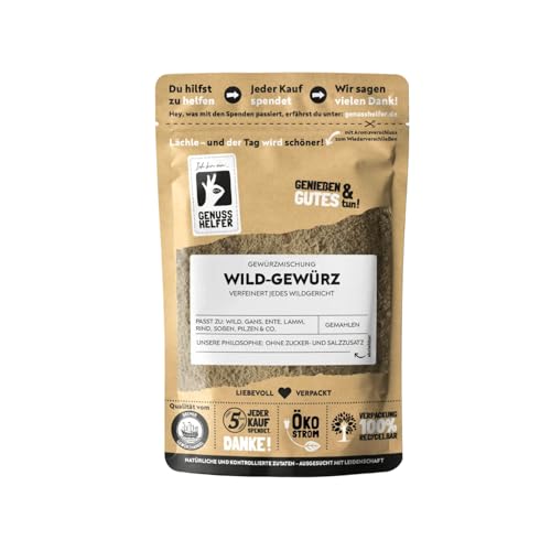 Bremer Gewürzhandel Wild-Gewürz, gemahlen, herzhafte Gewürzmischung für Fleischgerichte, perfekt für Wildfleisch wie Reh, Ente und Hase, für Ofen- und Grillgerichte, 3 x 75g Bremer Gewürzhandel Wild-Gewürz, gemahlen, herzhafte Gewürzmischung für Fleischgerichte, perfekt für Wildfleisch wie Reh, Ente und Hase, für Ofen- und Grillgerichte, 3 x 75g von Bremer-Gewürzhandel Genuss leben.