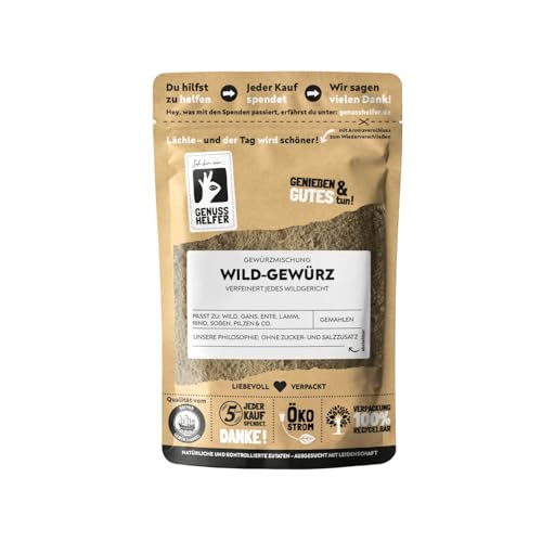 Bremer Gewürzhandel Wild-Gewürz, gemahlen, herzhafte Gewürzmischung für Fleischgerichte, perfekt für Wildfleisch wie Reh, Ente und Hase, für Ofen- und Grillgerichte, 3 x 75g von Bremer-Gewürzhandel Genuss leben.