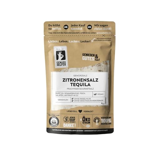 Bremer Gewürzhandel Zitronensalz Tequila, leckeres Salz mit Zitronenaroma, Gourmet Salz für Feinschmecker, 100g Bremer Gewürzhandel Zitronensalz Tequila, leckeres Salz mit Zitronenaroma, Gourmet Salz für Feinschmecker, 100g von Bremer-Gewürzhandel Genuss leben.
