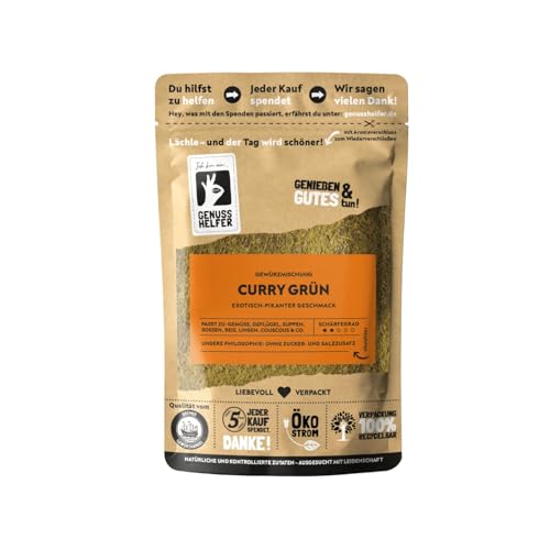 Bremer Gewürzhandel grünes Curry, leicht scharf, herrlich aromatisches Curry für lokale und asiatische Gerichte, 3 x 80g von Bremer-Gewürzhandel Genuss leben.