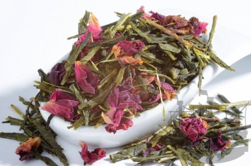China Sencha ""Rose"" - 10 x 100g, GROSSGEBINDE, grüner Tee mit Rosenblüten - Bremer Gewürzhandel von Bremer-Gewürzhandel Genuss leben.