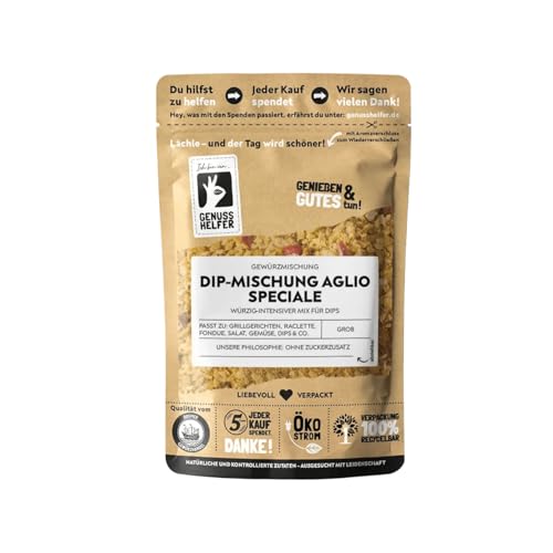 Bremer Gewürzhandel Dip-Mischung Aglio Speciale, leicht pikant, Gewürzmischung für Aglio Speciale Dip, Dips selber machen, 10 x 100g Bremer Gewürzhandel Dip-Mischung Aglio Speciale, leicht pikant, Gewürzmischung für Aglio Speciale Dip, Dips selber machen, 10 x 100g von Bremer-Gewürzhandel Genuss leben.