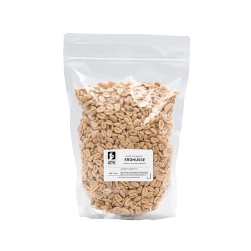 Bremer Gewürzhandel Erdnüsse, ungesalzen, geröstet, ohne Salzzusatz, geröstete Nüsse, 1kg Bremer Gewürzhandel Erdnüsse, ungesalzen, geröstet, ohne Salzzusatz, geröstete Nüsse, 1kg von Bremer-Gewürzhandel Genuss leben.