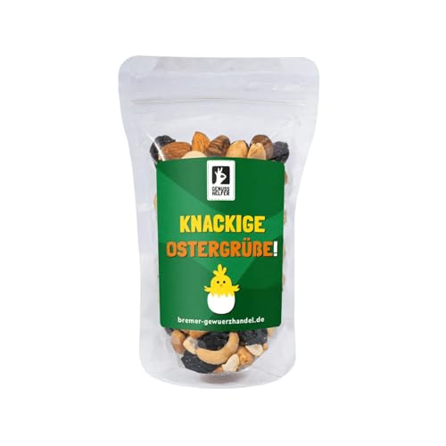 Bremer Gewürzhandel GeNUSSmischung Knackige Ostergrüße, Nussmix, Studentenfutter mit Spruch, 175g Bremer Gewürzhandel GeNUSSmischung Knackige Ostergrüße, Nussmix, Studentenfutter mit Spruch, 175g von Bremer-Gewürzhandel Genuss leben.